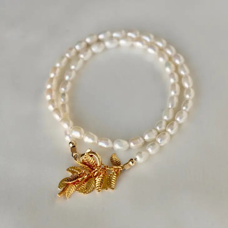 Celeste Rice Pearl Bracelet