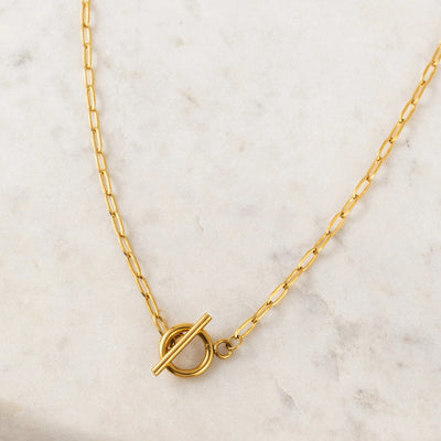Darcy Gold Toggle Necklace