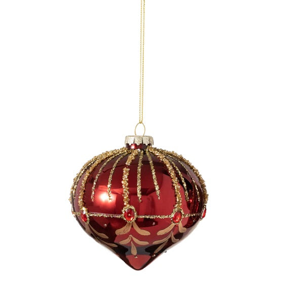 Red & Gold Onion Ornament