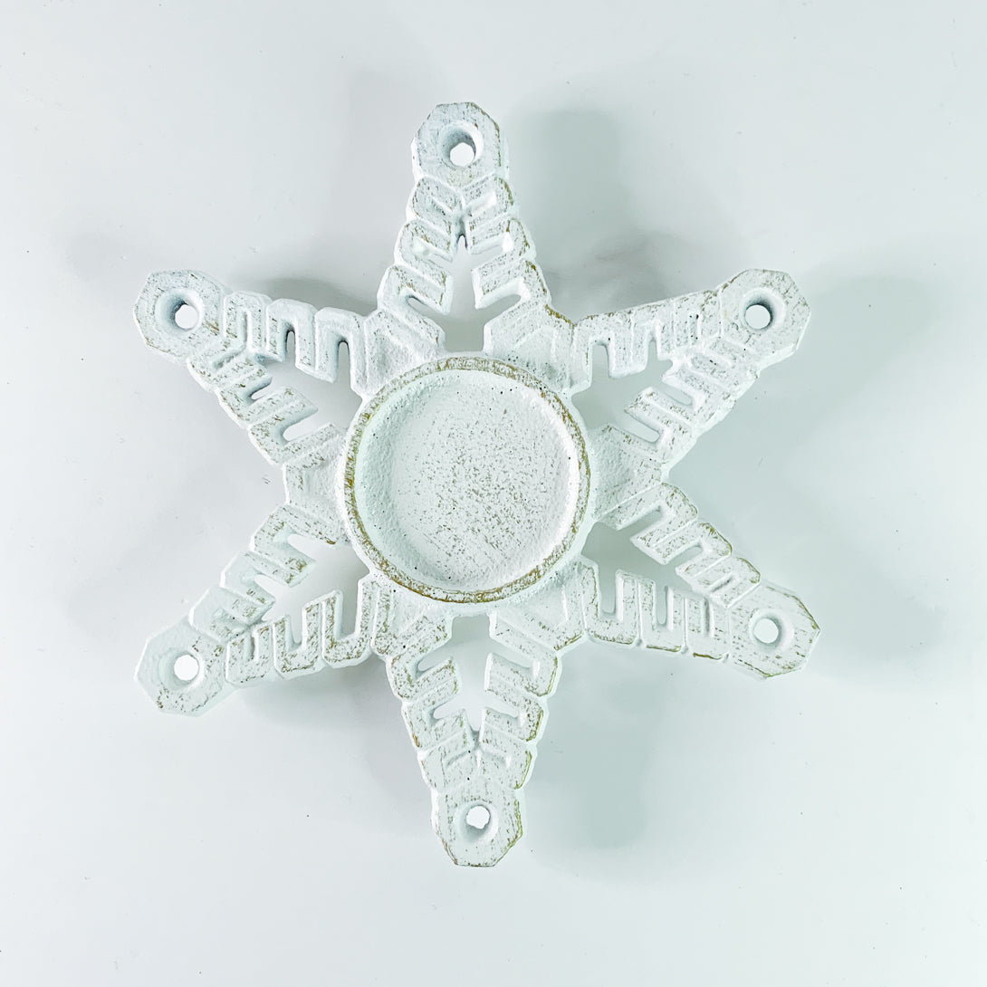 Snowflake Tealight Holder Style 3