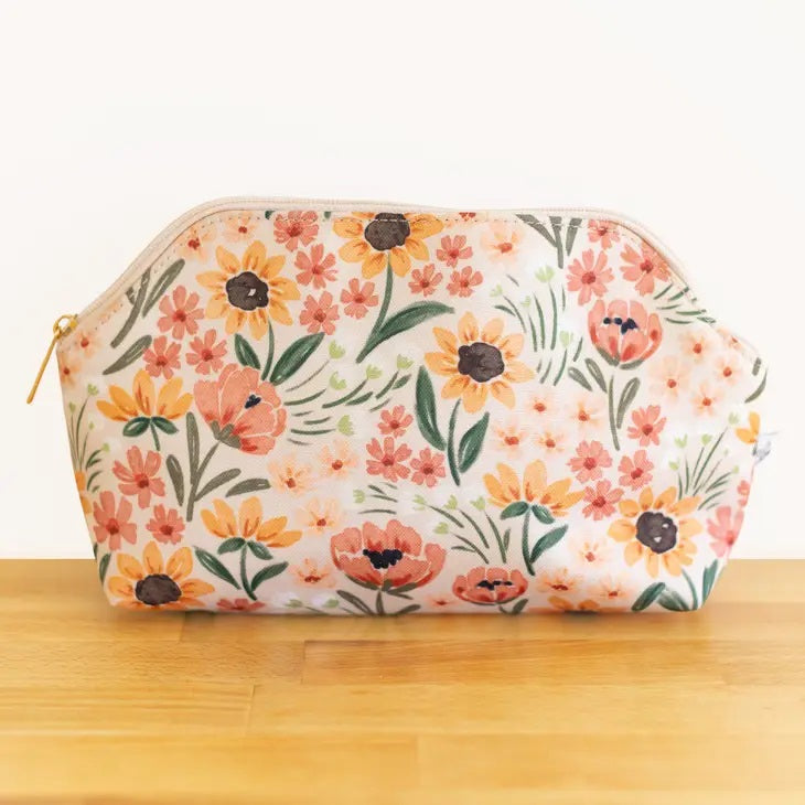 Sunny Poppies Zipper Pouch