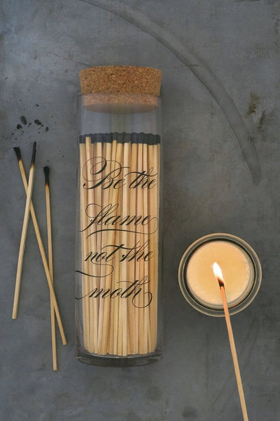 Calligraphy Fireplace Match Bottle