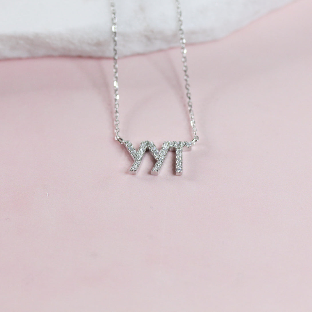 YYT Silver Crystal Necklace
