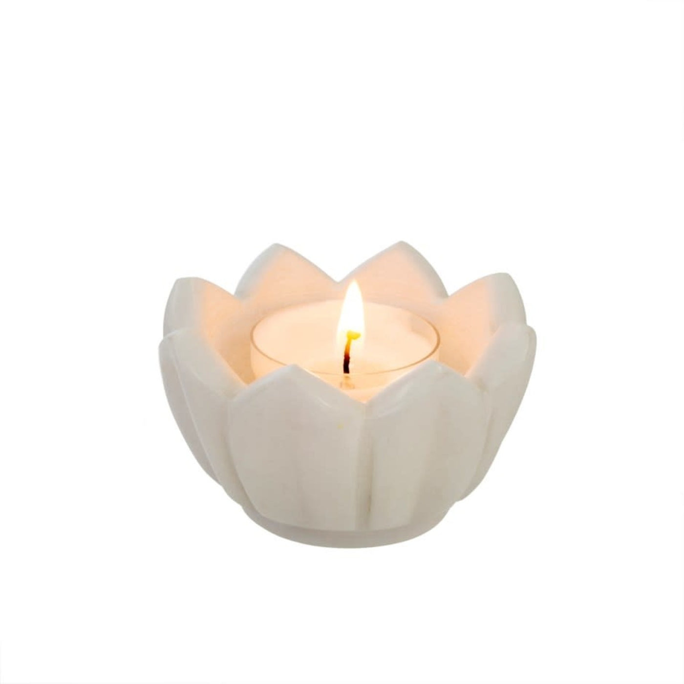 Open Lotus Candle Holder