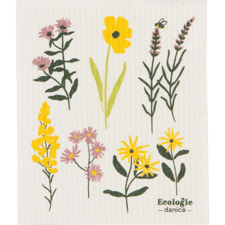 Bees & Blooms Swedish Dishcloth