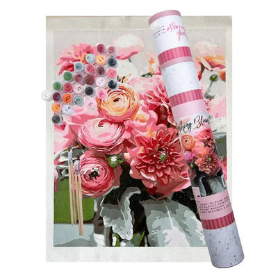 Blushing Blooms Paint by Numbers Kit