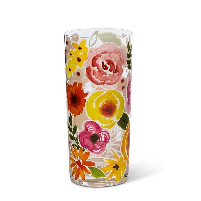 Bold Floral Hiball Glass