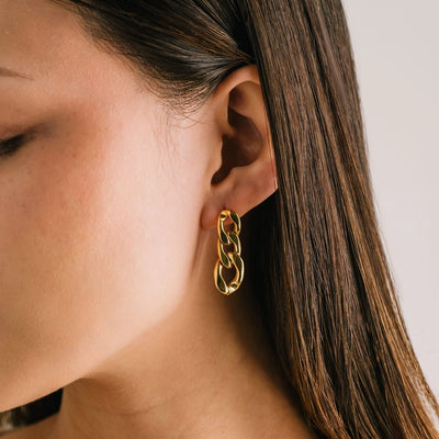 Bronte Gold Drop Earrings