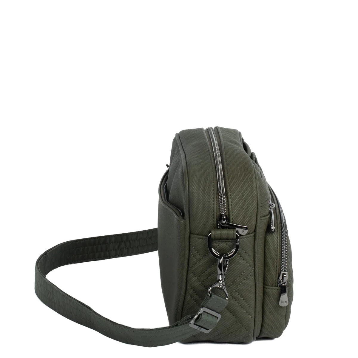Carousel XL Matte Olive Green Crossbody Bag