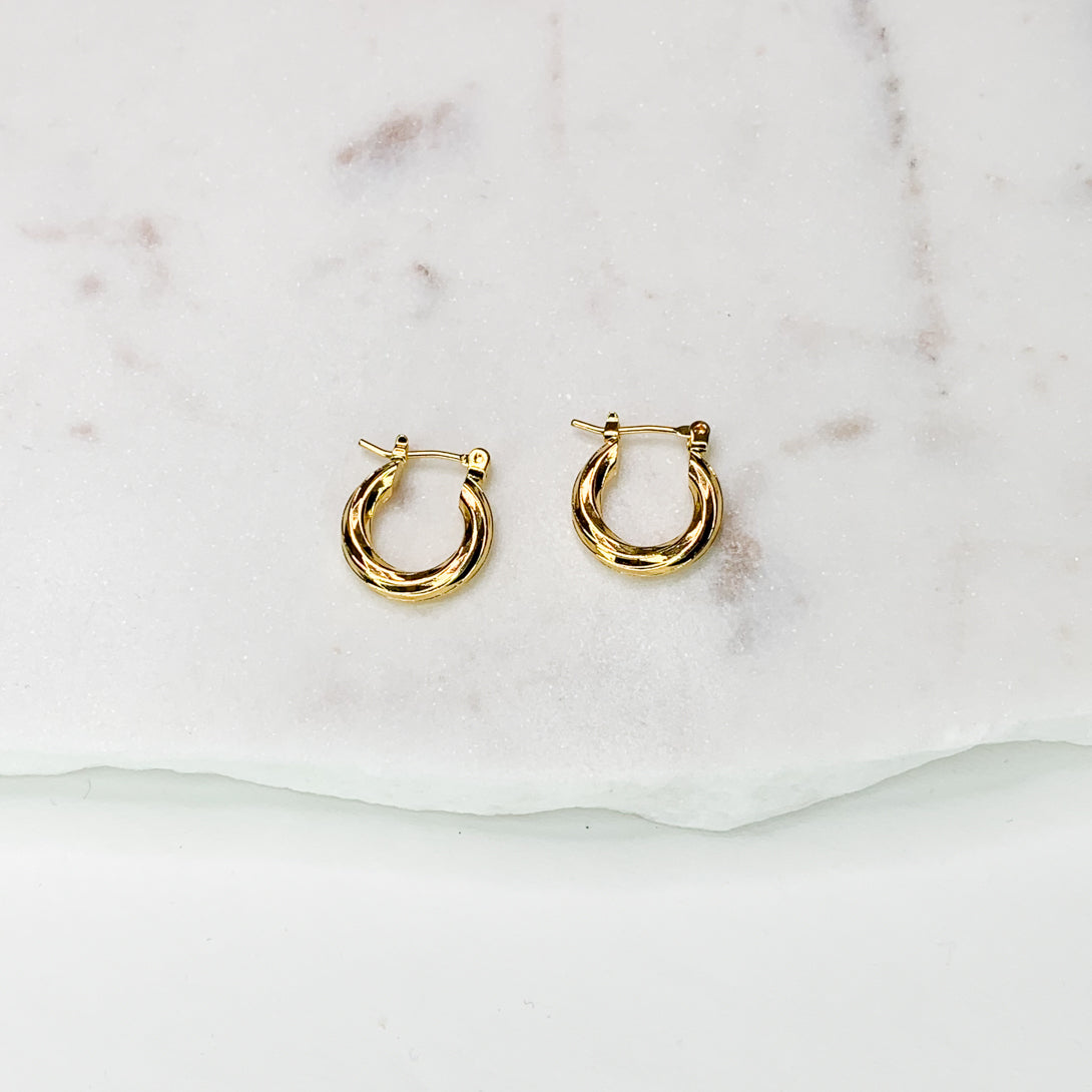 Charlotte Gold Hoop Earrings