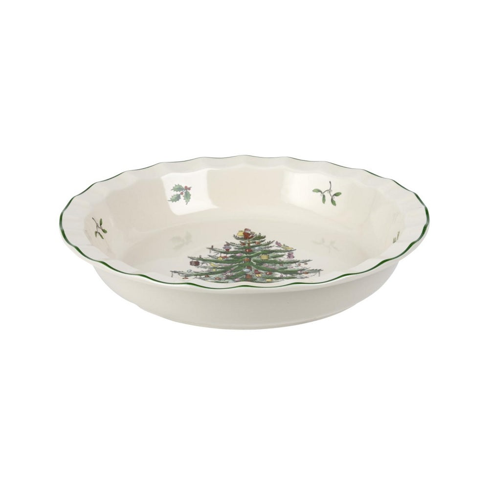 Christmas Tree 10 Inch Sculpted Pie Dish - Spode