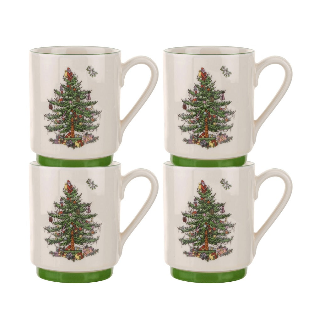 Christmas Tree Stacking Mugs - Spode