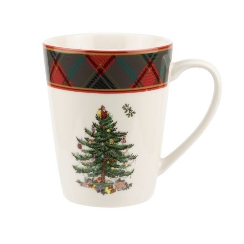 Christmas Tree Tartan Mug - Spode