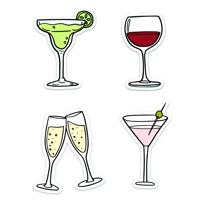 Cocktail Party Stickers