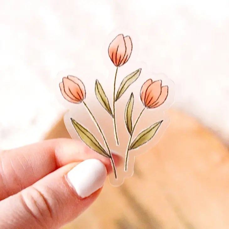 Dutch Tulip Clear Sticker