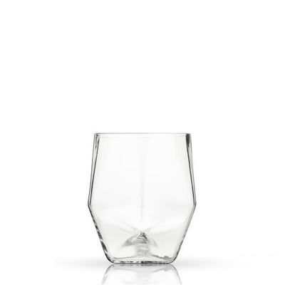 Faceted Crystal Tumbler Glass
