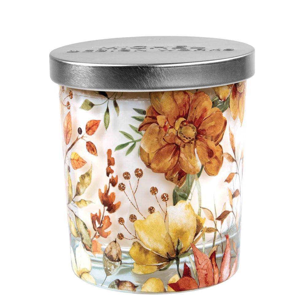 Fall Leaves & Flowers Candle