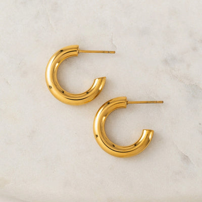 Friday Gold Hoop Earrings
