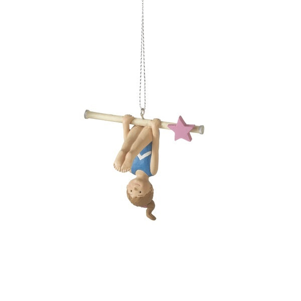 Gymnast Pink Star Ornament