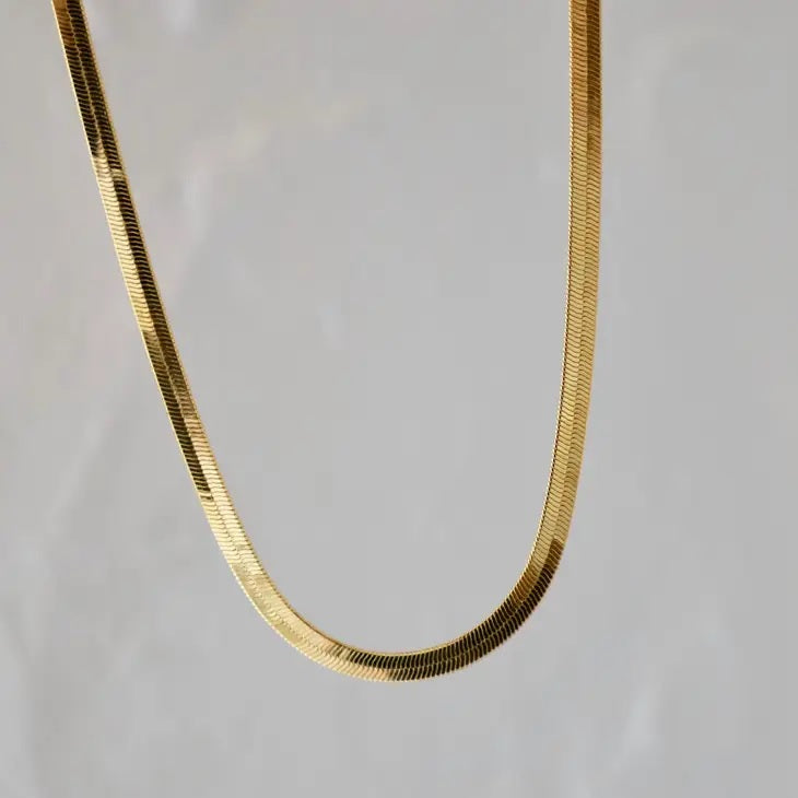 Herringbone Gold Necklace