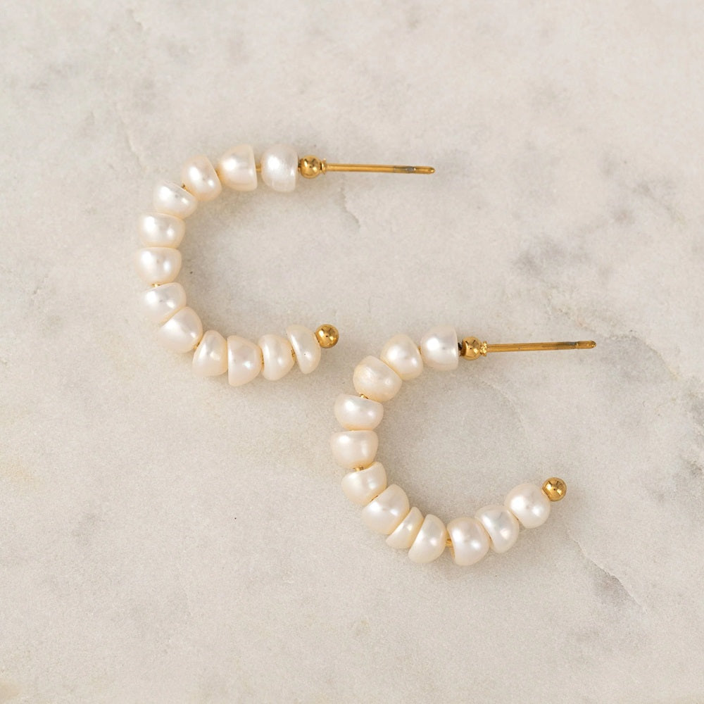 Isola Gold Pearl Earrings