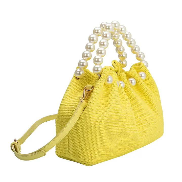 Josie Yellow Small Handle Bag