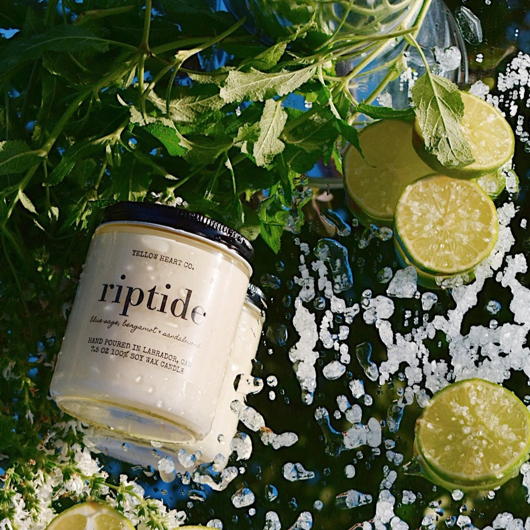 Riptide Candle -Yellow Heart Co