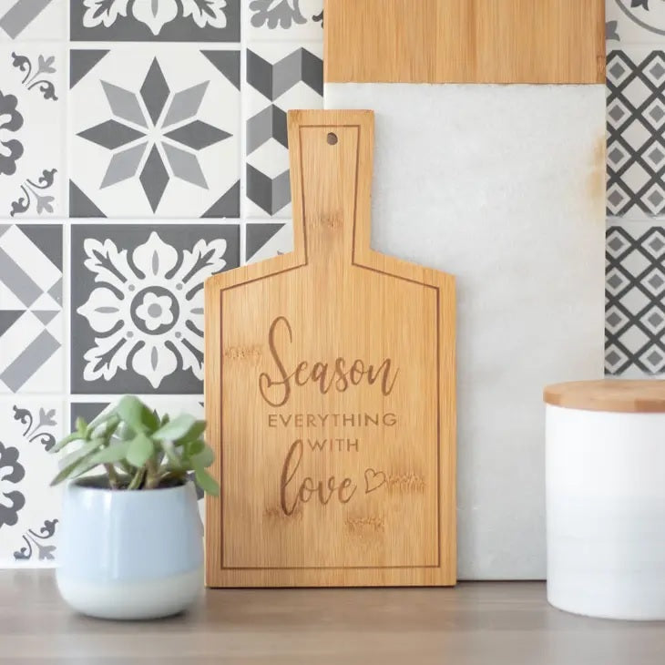 Season Everything with Love Serving Board