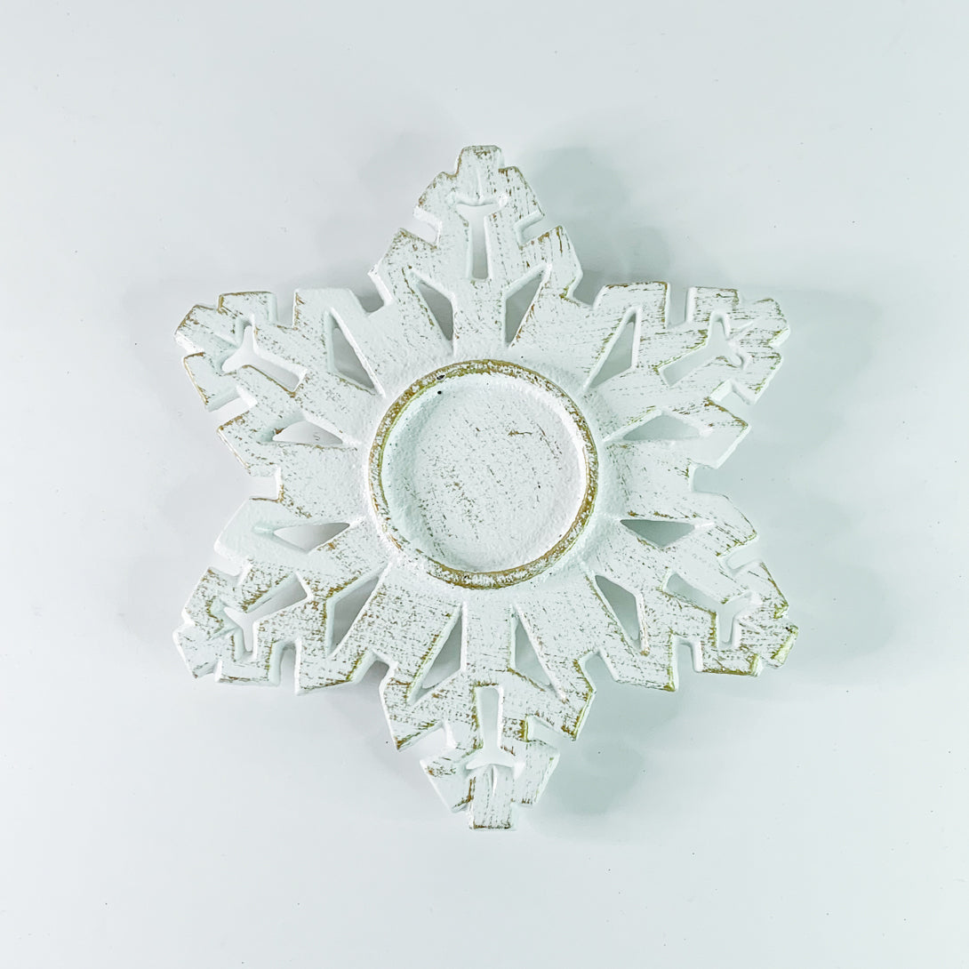 Snowflake Tealight Holder Style 1