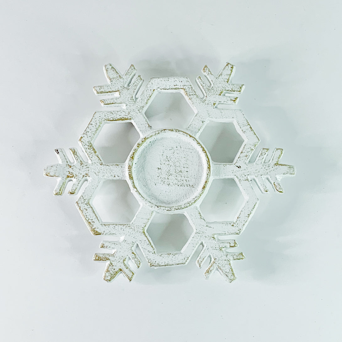Snowflake Tealight Holder Style 2