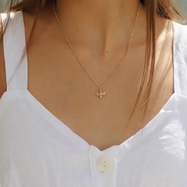 The Sweet Bee Gold Necklace