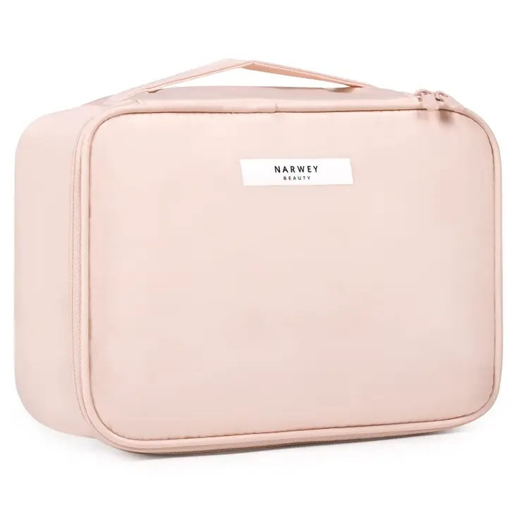 Travel Soft Pink Makeup Bag