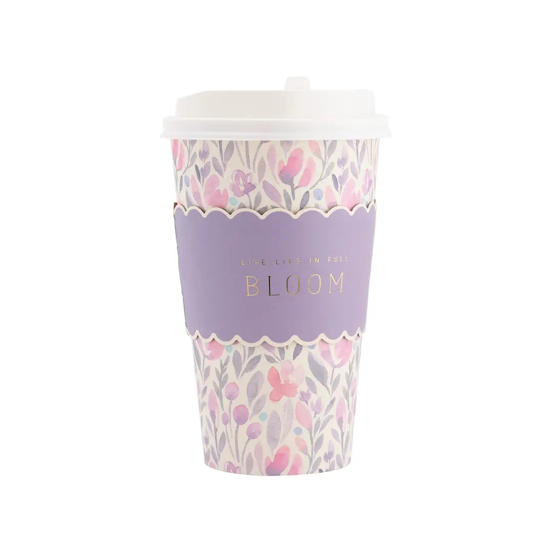 Watercolor Floral To-Go Cups