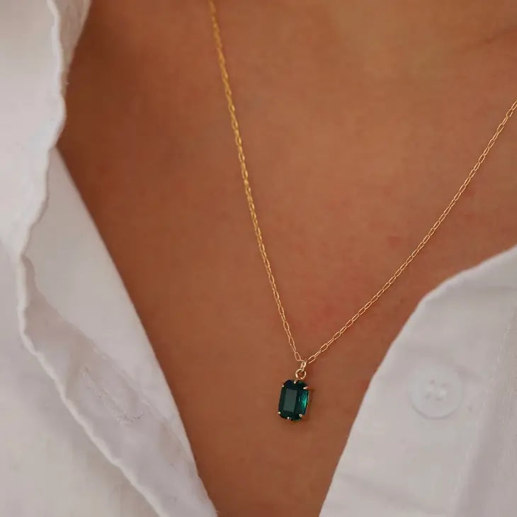 Wren Emerald Necklace