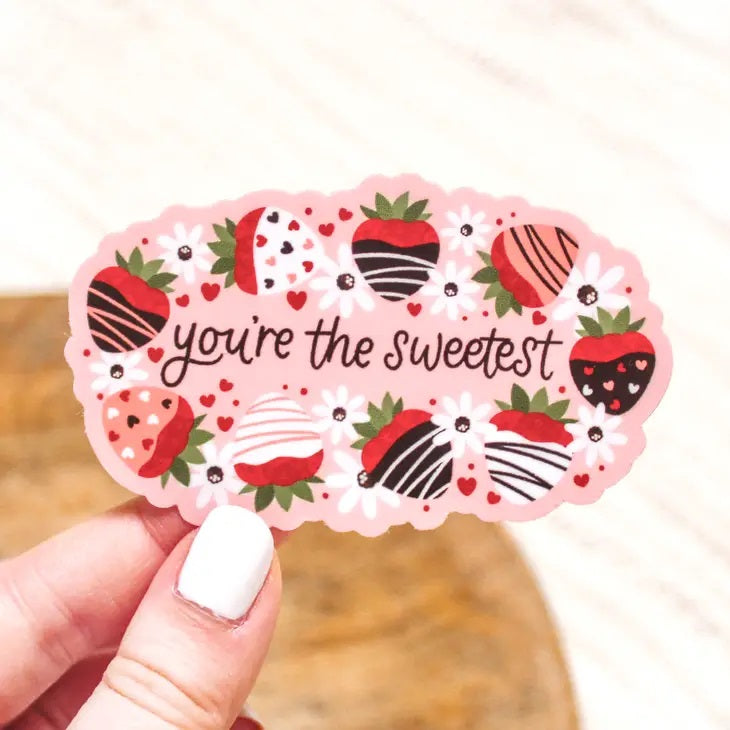 You're the Sweetest Strawberry Sticker