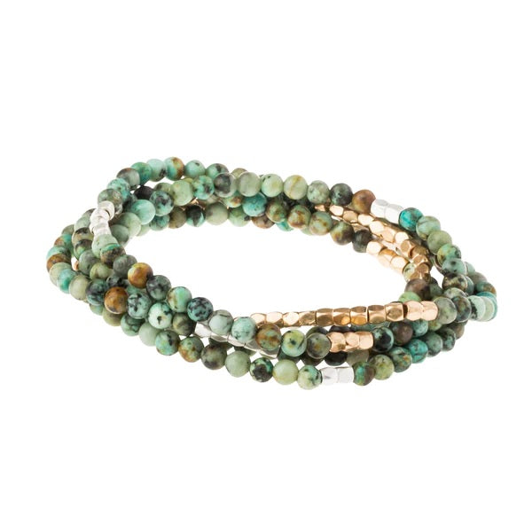African Turquoise Bracelet Necklace