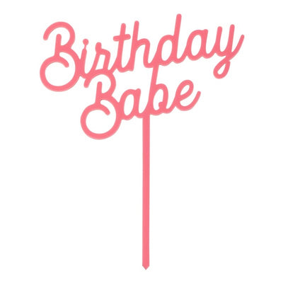 Birthday Babe Cake Topper