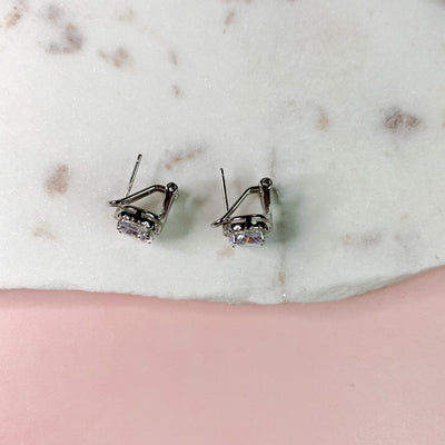 Crystal Silver Earrings