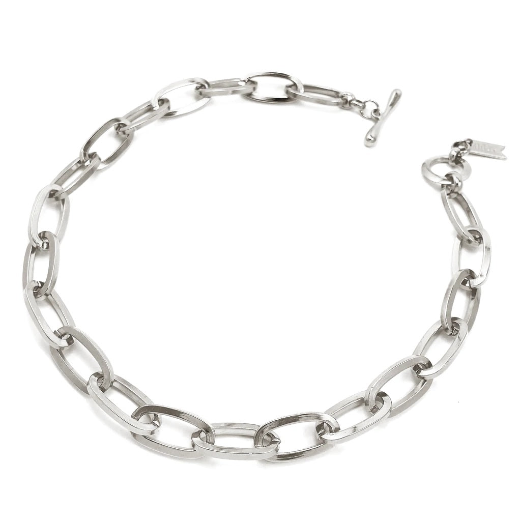 Essential Chainlink Silver Collar - Biko