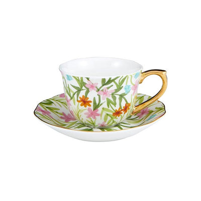 Floral Teacup & Saucer