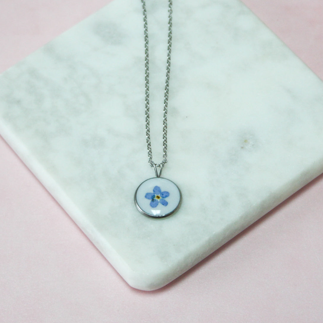 Forget Me Not Necklace - Velvet Snow Accessories