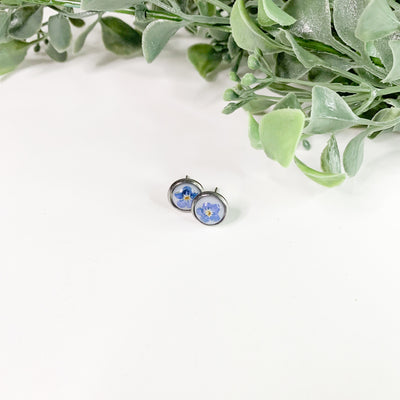 Forget Me Not X-Small Stud Earrings - Velvet Snow Accessories