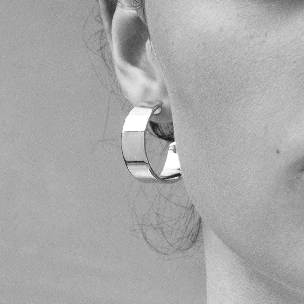 Liberty Small Silver Hoop Earrings - Biko