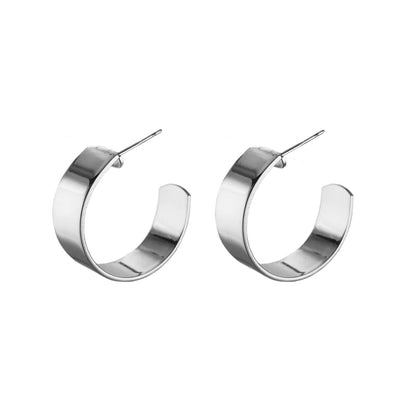 Liberty Small Silver Hoop Earrings - Biko