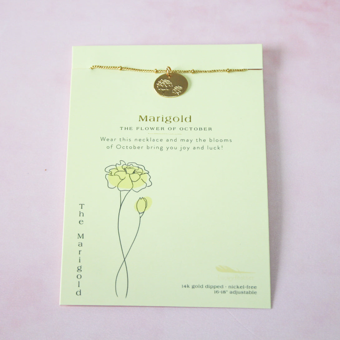October Marigold Gold Necklace