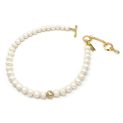 Paloma Pearl Gold Collar - Biko