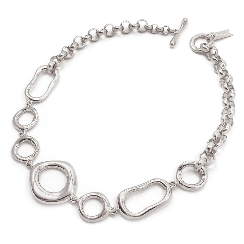Paradiso Silver Collar Necklace - Biko