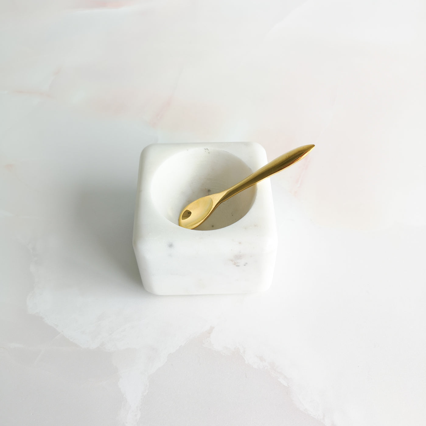 Spoon with Marble Dish