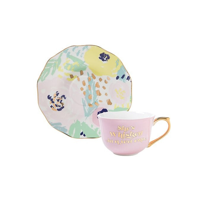 She's Whiskey Teacup & Saucer