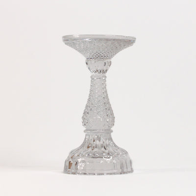 Small Clear Bella Pillar Candle Holder